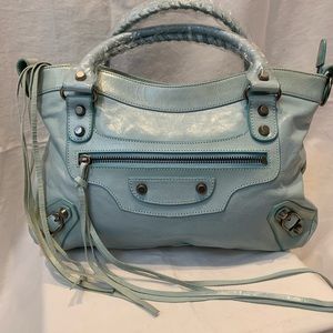 Baby blue fashion bag
